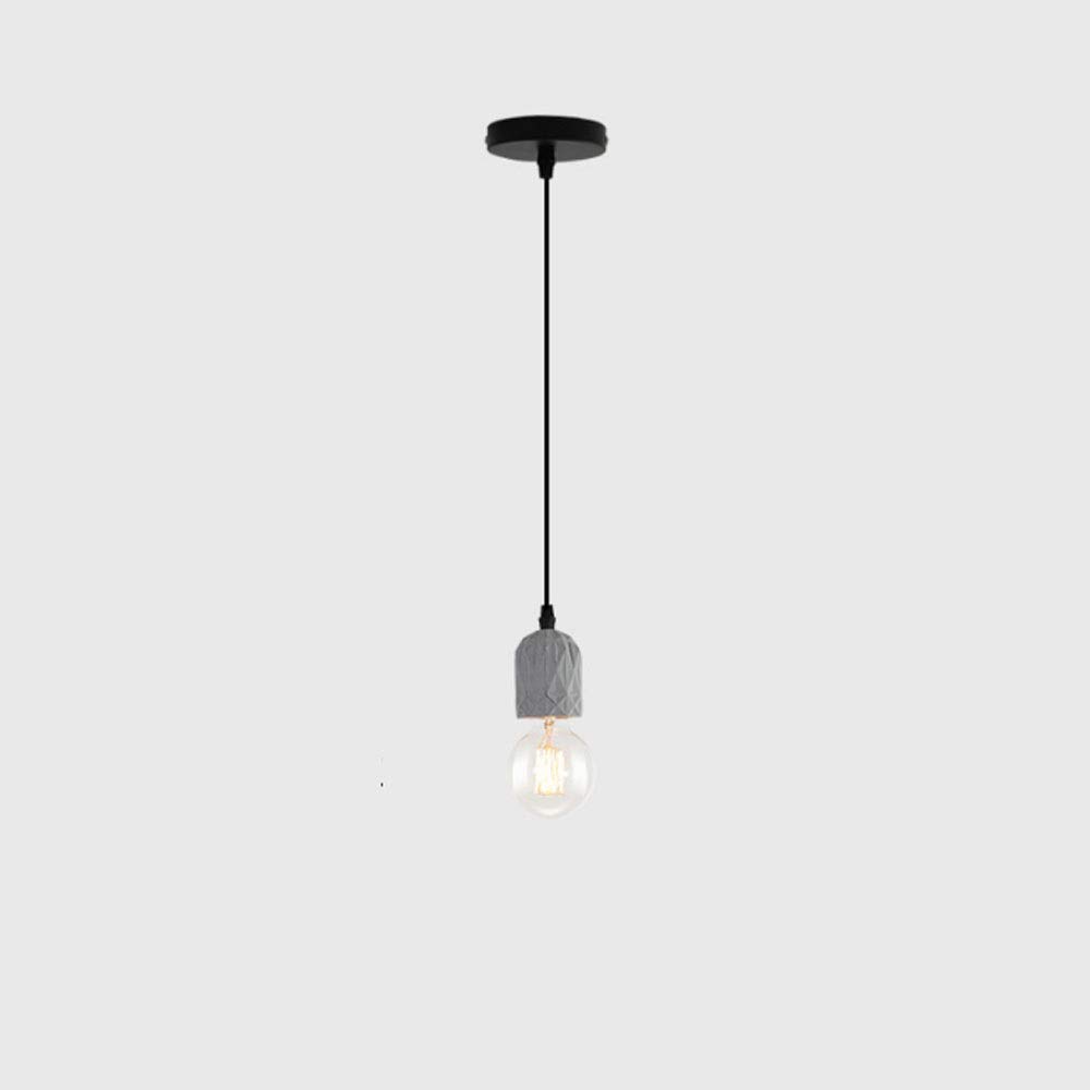 Iluminación de techo cemento industrial para habitación y estudio creativo moderno