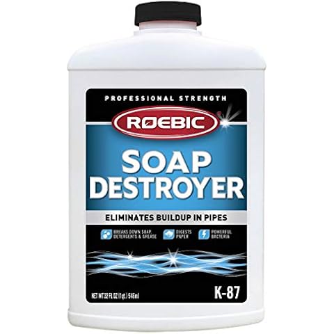 Roebic K-87-SD, Grease And Paper Digester: Exclusive Bacteria Eliminates Buildup in Septic Tank Pipes - 32 Fl Oz (Pack of 1) Cover