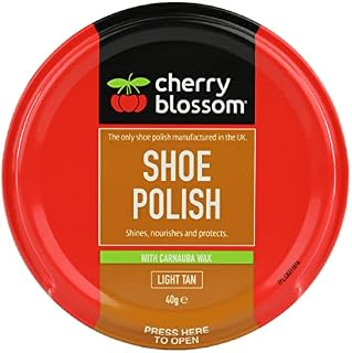 Cherry Blossom Shoe Polish Light Tan 40g