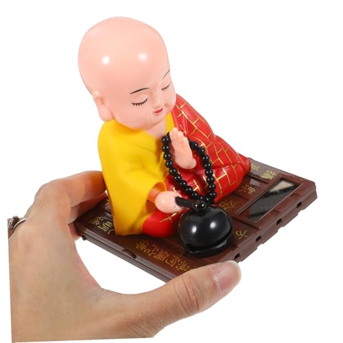 Figura Buda Monje Zen Solar 11x9x8.5 cm miniatura 4