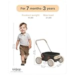 PULA Baby Push Walker with Wheels Toddler Wagon for First Learner Baby Toys 6-12 Months, 1 Year Old Birthday Gifts, Indoors and Outdoors (Black) - Image 2