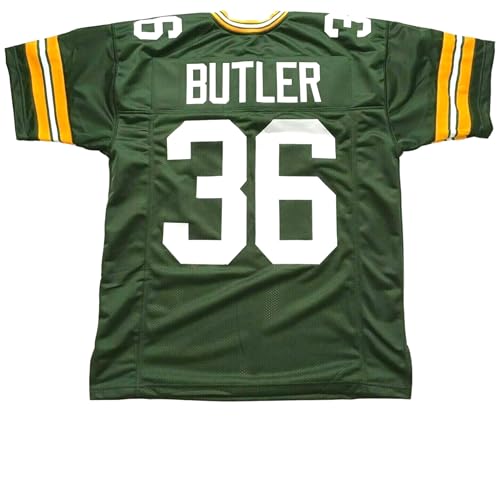 Generic Leroy Butler Green Jersey Stitched Custom Football New No Brand/Logos (US, Alpha, X-Large, Regular, Regular, Green)