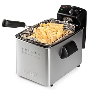 Domo DO465FR RVS friteuse, 3000 W, 4 liter