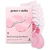 grace & stella Award Winning Under Eye Mask - Reduce Dark Circles, Puffy Eyes, Undereye Bags, Wrinkles - Gel Under Eye Patches - Small Birthday Gifts - Vegan Cruelty-Free (Pink, 6 Pairs)