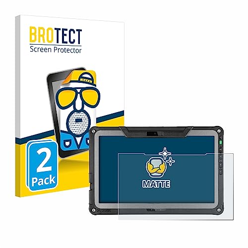 BROTECT Protector Pantalla Anti-Reflejos para Getac F110 G6 (2 Unidades) Película Mate Anti-Huellas