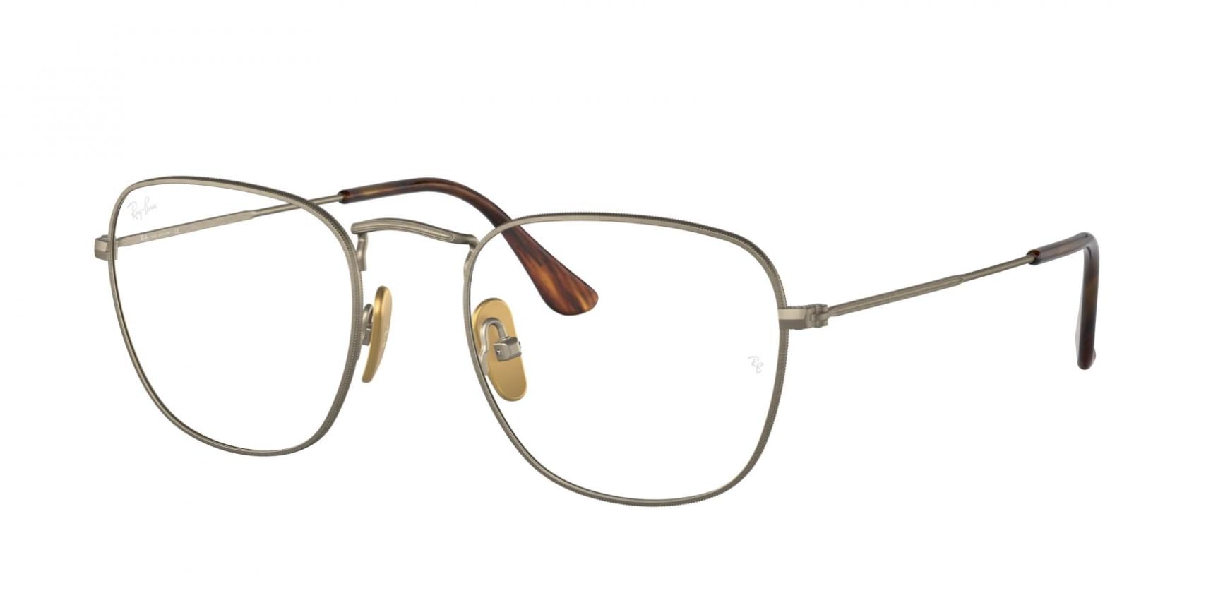 Ray-Ban Męskie Rx8157v Frank tytanowe kwadratowe oprawki okularów korekcyjnych