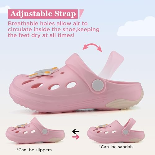 Image of Kids Girls Boys Clogs Garden Shoes Toddler Beach Summer Slides Slippers Indoor Outdoor Children Water Shower Pool Sandals for Toddler /Little Kid