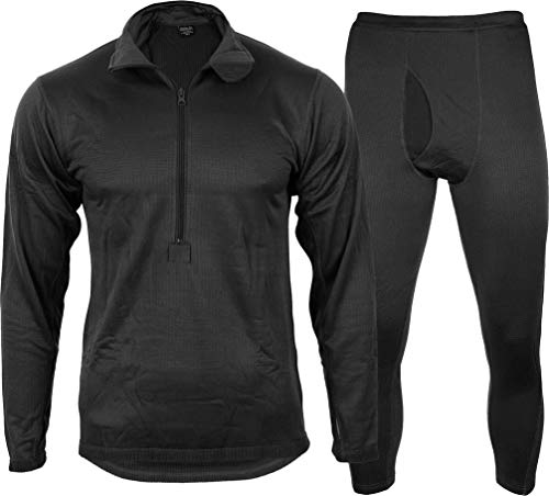 CamoOutdoor Third Generation ECWS Thermal Underwear Set - Black (36-38 inch)