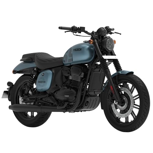 Image of YEZDI Roadster Disc Bike Sharkskin Blue Alloy Wheels Booking for Ex-Showroom Price