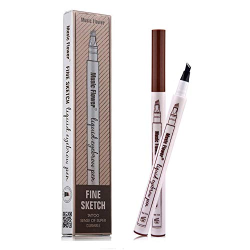 Beauty HAO Eyebrow Tattoo Pen, Waterproof Natural Convenient Long-Lasting Eyebrow Pencil