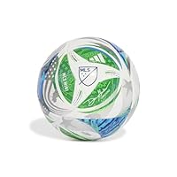 Adidas Unisex-Adult MLS Mini Soccer Ball,White/Green/Glory Blue/Solar Blue,1
