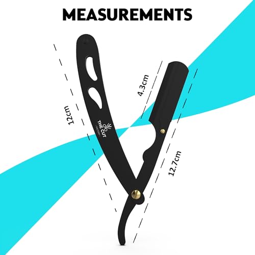 The Cut- Factory- Straight Razor with 100 Pack Platinum Treat