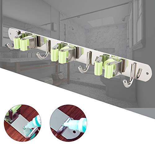 Support de vadrouille mural JEOZBM en acier inoxydable durable pour balais