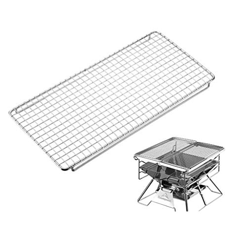 YIJU Rede de Churrasco de aço Inoxidável Grade de Churrasco Grelha de Carvão para Assar - Grande gra