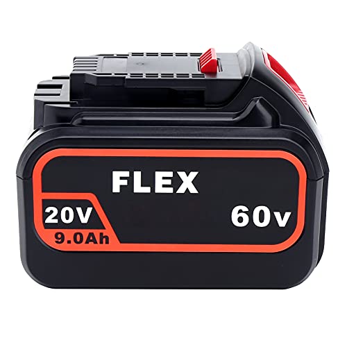 Lasica 9.0Ah 20V/60V MAX Battery DCB609 Replacement for DEWALT 20V/60V MAX Battery DCB606 DCB612 DCB205, Compatible with DeWalt XR 20 Volt Max, 60 Volt Max and 120 Volt Max Cordless Tool Battery Packs