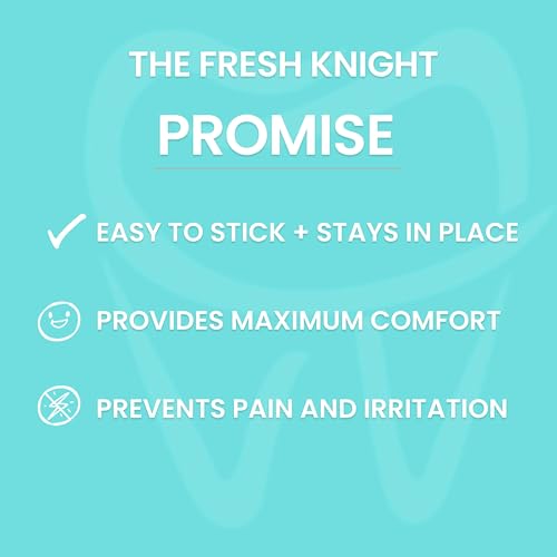Image of Fresh Knight Braces Wax. Dental Wax for Braces & Aligners - Premium Orthodontic Strips Food Grade - Natural Beeswax Braces Wax