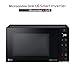 LG MH6535GIB Mikrowelle mit Grill 25L, 1000W, Grill mit 900W, Smart-Inverter-Technologie, Eco-Funktion, Schwarz