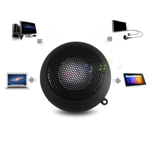 Altavoz portátil de viaje recargable mini con cable y conector auxiliar de 3.5 mm 4