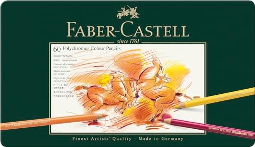Faber-Castell Polychromos Kuru Boya Kalemi, 60 Renk, Yumuşak ve Kalıcı Pigmentler, Suya Dayanıklı, Kolay Açılır Uç - Görsel 2