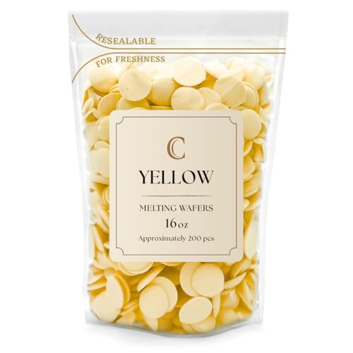 Merckens Chocolate Melting Wafers Bulk Bag Perfect For Dipping, Deserts, Baking And More (1 Pound, Yellow)