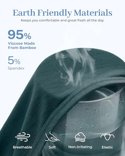 Image of BAMBOO COOL Womens Underwear Breathable Moisture-Wicking Briefs Hipster Ladies Panties, 5-Pack