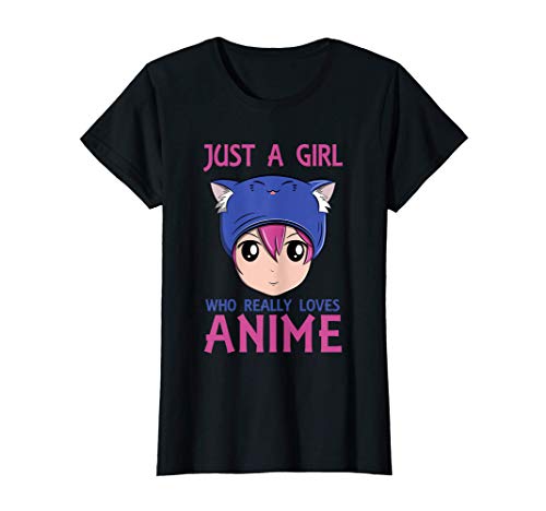 Anime girl kawaii cosplay cool manga otaku gift saying Camiseta