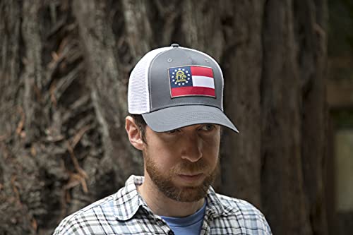 Image of International Tie State Hat for Men and Women, Adjustable Snapback Trucker Baseball Cap with Embroidered Patch