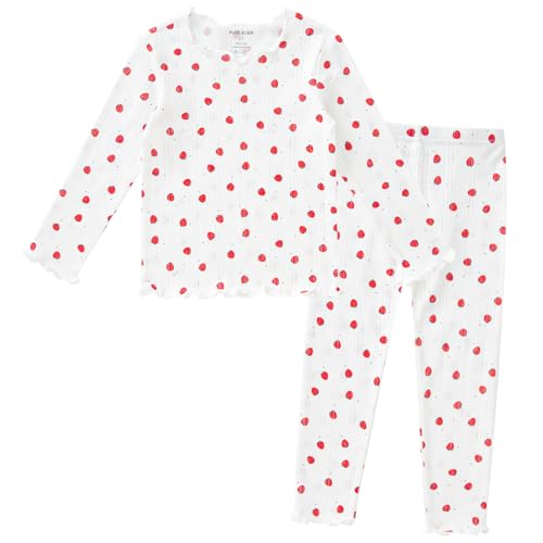 Image of pureborn Baby Pajamas Set Toddler Snug Fit Cotton Sleepwear 2pcs 12M-7Y