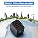 International Travel Adapter Voltage Converter Steps Down 220V to 110V for Cell Phones, Laptops, and Curling Irons, US to UK, Europe, Australia, and More Than 200 Countries(Black)