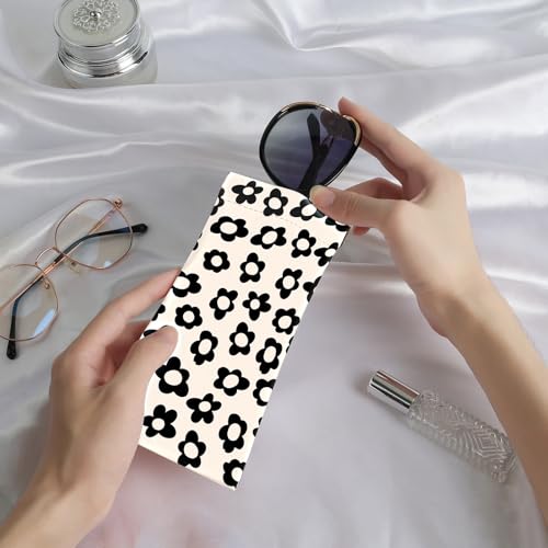 Image of Anikathy 2Pcs Sunglass Eyeglass Glasses Case Soft PU Leather with Cleaning Cloth Cute Glasses Pouch Bag for Men Women Girs