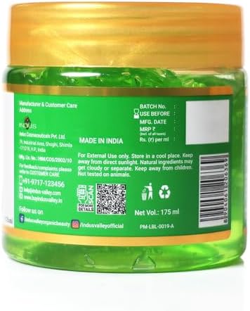 INDUS VALLEY Face and Hair Care Combo of Coconut Oil and Aloevera Gel (175ml *2=350ml)