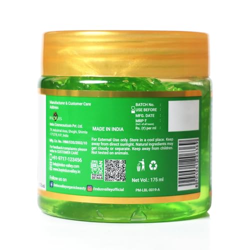 INDUS VALLEY Face and Hair Care Combo of Coconut Oil and Aloevera Gel (175ml *2=350ml)