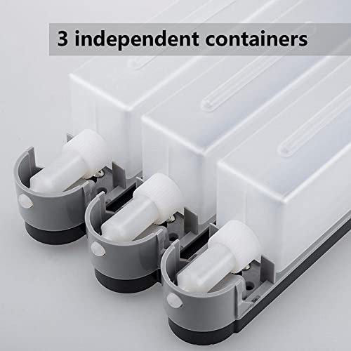 WANGCL Wall Mounted Soap Dispenser Shower Lotion Shampoo Gel Cotainer for Bathroom Toilet in Office Cafe Restaurant Hotel - Image 3