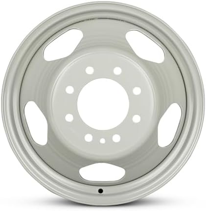 New OEM Replacement Wheel for 2008-2010 GMC Sierra 3500 Dually 17x6.5 inch Steel Rim Silver Painted Fit LT225/75R17