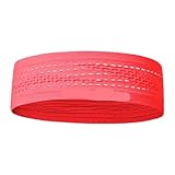 AWHZngE Workout Sports Headband Non-Slip Sweatband Wrist Band Soft Stretchy Bandana Running Yoga Gym Fitness Running for Running, Yoga(Neon Pink)