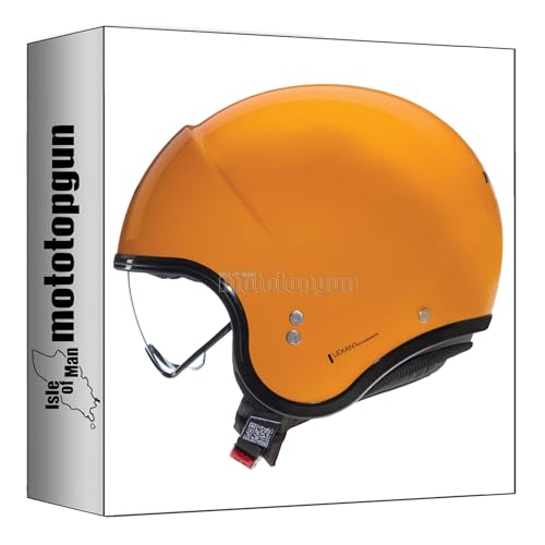 Casque jet Nolan n21 commuting jaune pour petit tour de tete XXS