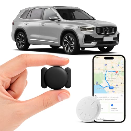 Image of GPS Tracker for Vehicles, 1PCS Real Time Tracker Device for Vehicles, Work with Find My (iOS Only), MINI Magnetic Car Tracker Device Hidden, No Monthly Fee, GPS Tracker, Black