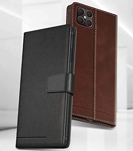 Coque antichoc iPhone 12 Mini housse portefeuille en cuir avec protection TPU - 6