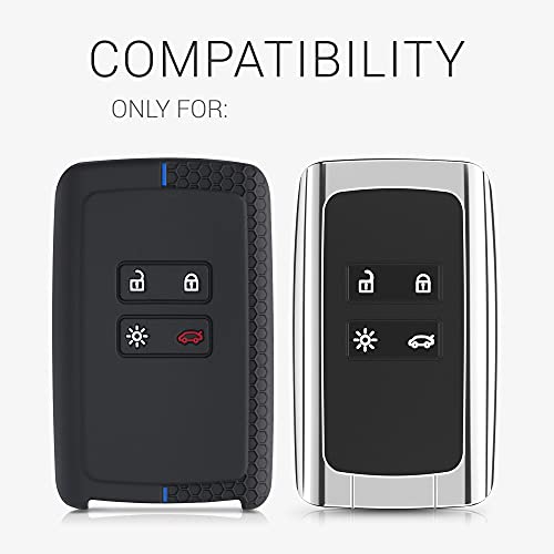 kwmobile autosleutel hoesje compatibel met Renault 4-knops Smartkey autosleutel (alleen Keyless Go) - Autosleutel… - Image 7