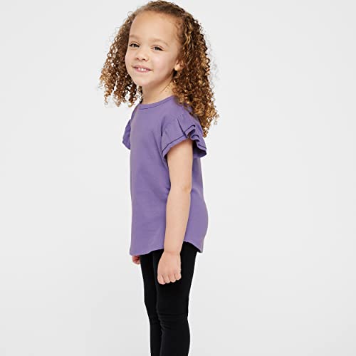 RABBIT SKINS Toddler Girls Flutter Sleeve Tee | Cute T-Shirt with Ruffles4