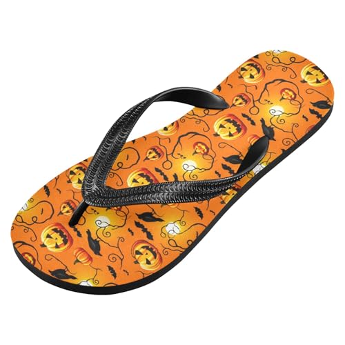 Burbuja Spooky Halloween Flip Flops for Women Men, Soft Thong Sandals Rubber Slippers for Pool Beach Essentials2