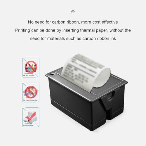Image of Serial Port Printer Module with 58mm Print Width, 203dpi, BT, USB, TTL, RS232 Connectivity, 58mm Embedded Thermal Printer for POS Systems