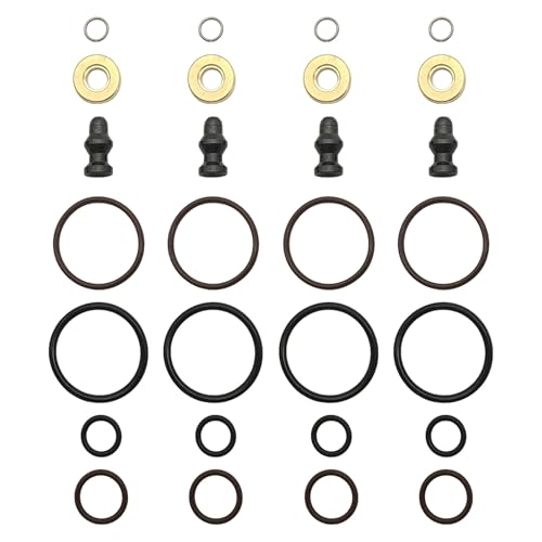 Image of PartsFlow Fuel Injector Seal Repair Kit For 1998 1999 2004 2005 Volkswagen Golf TDI 2005 2006 2007 2008 2009 Volkswagen Jetta TDI Audi A2 1.2L TDI 1.4L