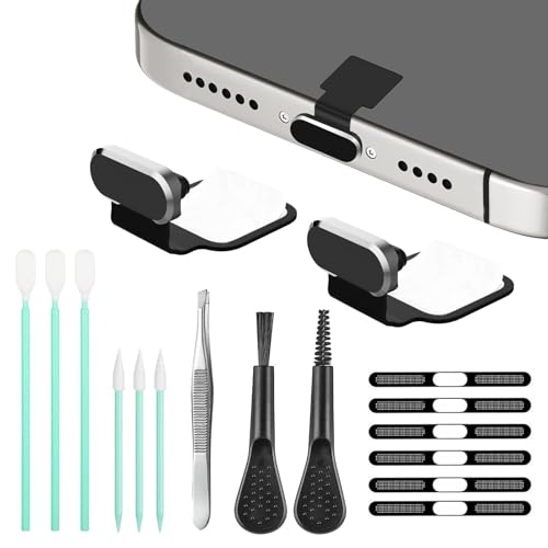 Kit de nettoyage en maille métallique haut-parleur portable brosse USB C
