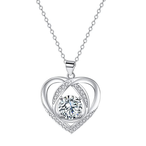 Hifeeled Collana Cuore Donna Argento 925 con