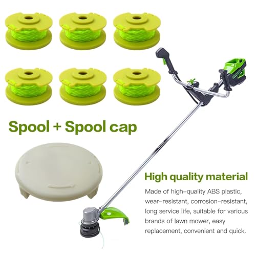 993373001 Trimmer Spool Line & Cover Cap Replacment for Ryobi One Plus+ Weed Eater : 18 Volt 24V 40V Electric String Trimmer Edger.