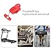 Treadmill Universal Safety Key Treadmill Magnet Lock Fitness Replacement Kit Sports Treadmill Emergency Stop for Running Machine Accessories Red