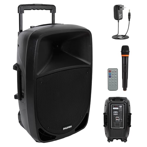 Pyle Enceinte Bluetooth Portable,1200W, Haut Parleur Bluetooth avec Subwoofer,Lumières Indicatrices de Batterie LED avec Batterie Rechargeable Intégrée,...