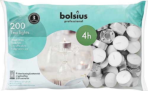 Bolsius chandelle chauffe-plat 4 heures paquet 200