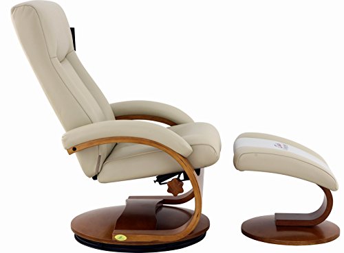 Mac Motion Chairs Hamar Beige Recliner Air Leather #TOP1
